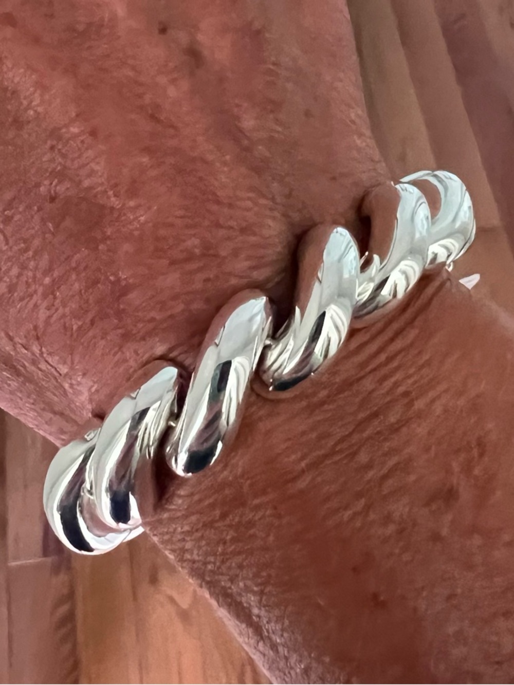 NWT Argento Vivo Polished Silver San Marco Link Bracelet - Picture 4 of 5